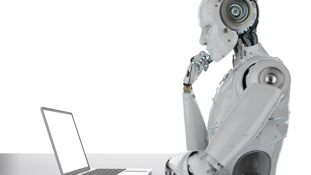 robots at work, humans and machines